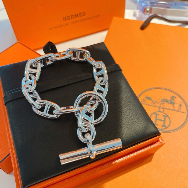에르메스 Medium Chaine D'Ancre Bracelet