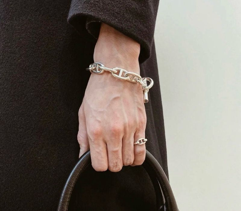 에르메스 Medium Chaine D'Ancre Bracelet