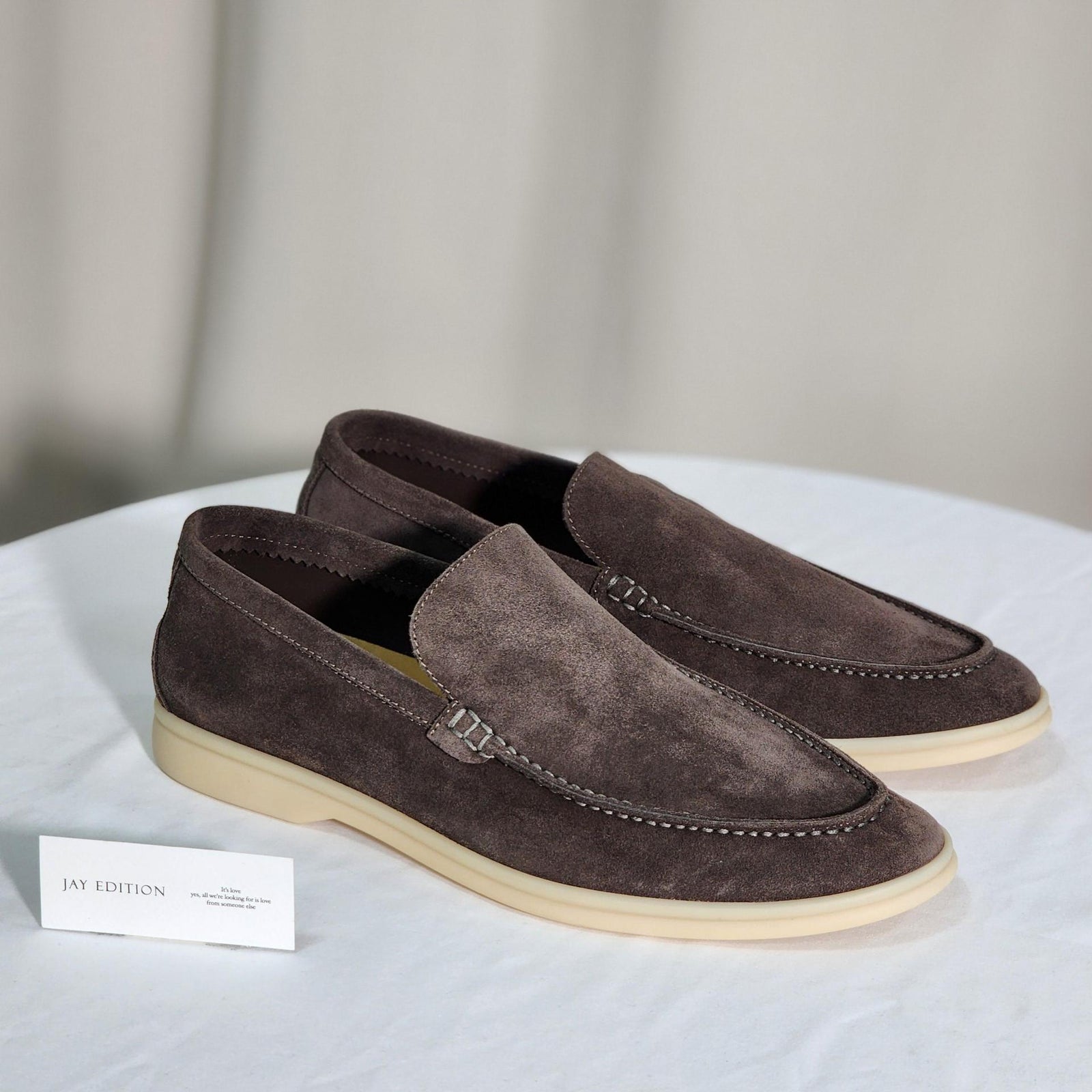 국내) 로로피아나 썸머워크 남성용 로퍼 / 모카브라운 42 (박스x)