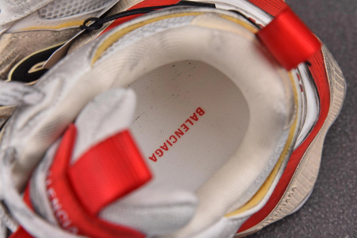 발렌시아가 카고 스니커즈 베이지 그레이 레드