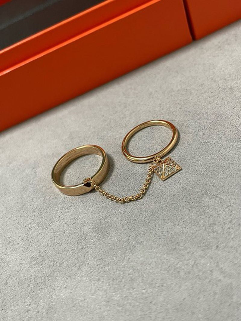 에르메스 Hermès Clou d'H 더블 링