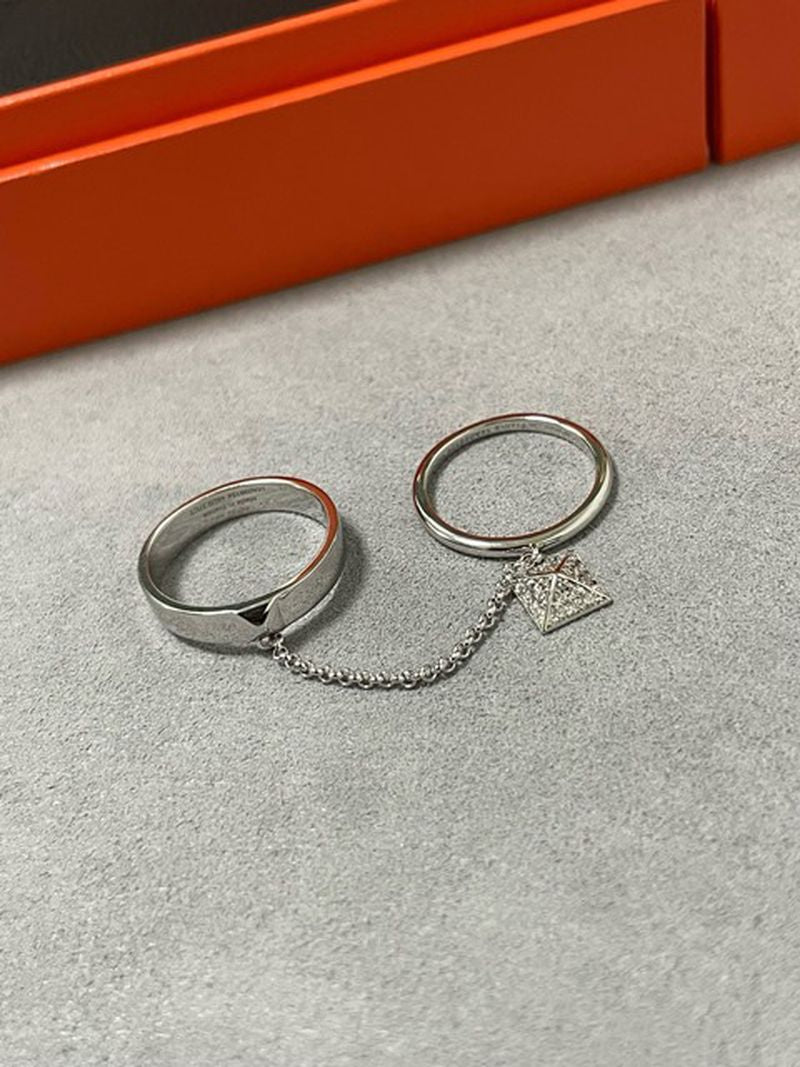 에르메스 Hermès Clou d'H 더블 링