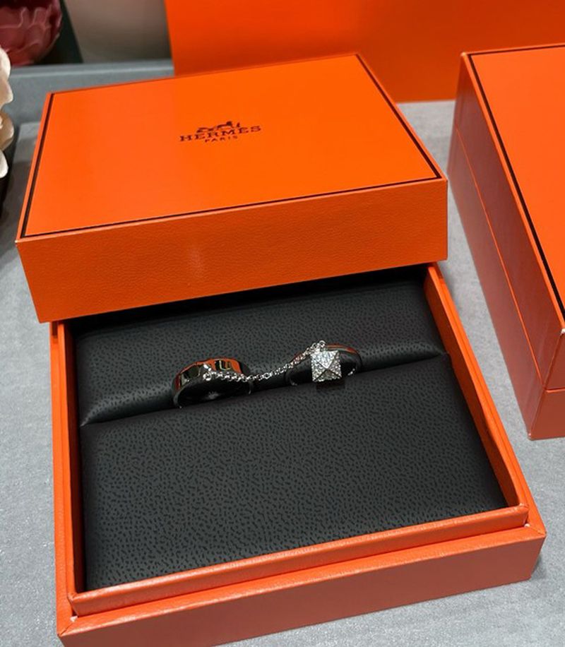 에르메스 Hermès Clou d'H 더블 링