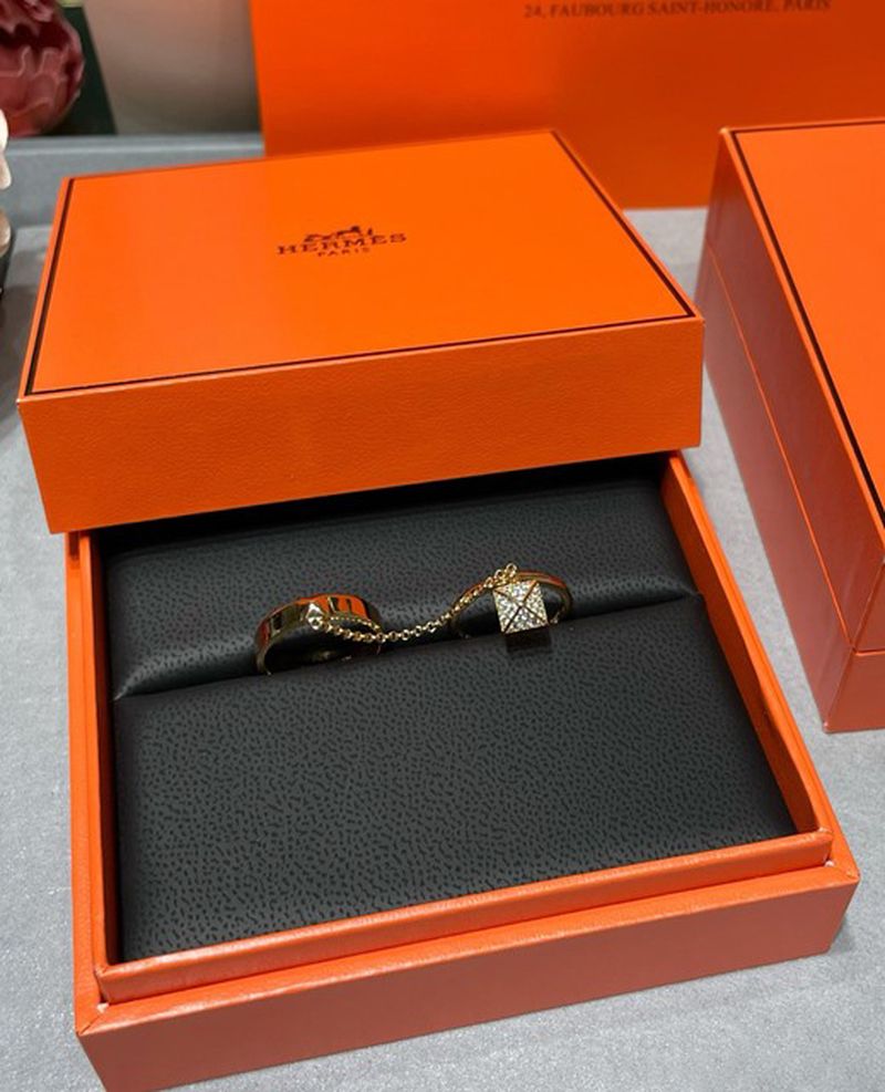 에르메스 Hermès Clou d'H 더블 링