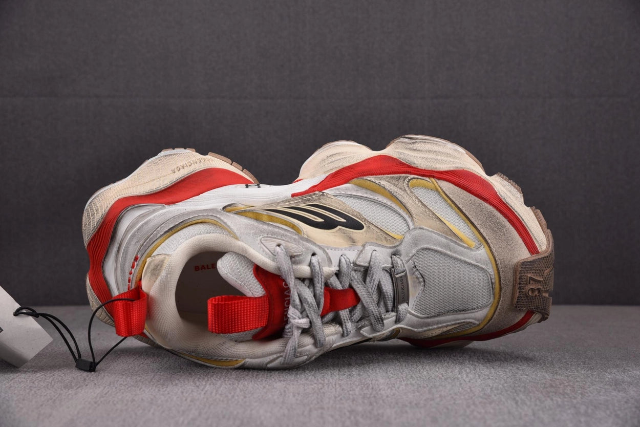 발렌시아가 카고 스니커즈 베이지 그레이 레드