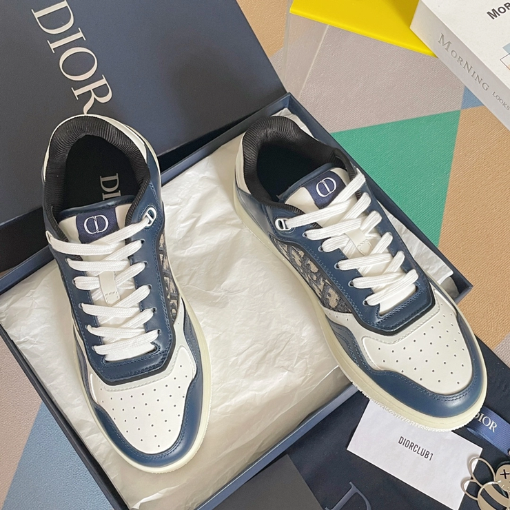 디올 B27 업타운 로우탑 스니커즈 오블리크 자카드