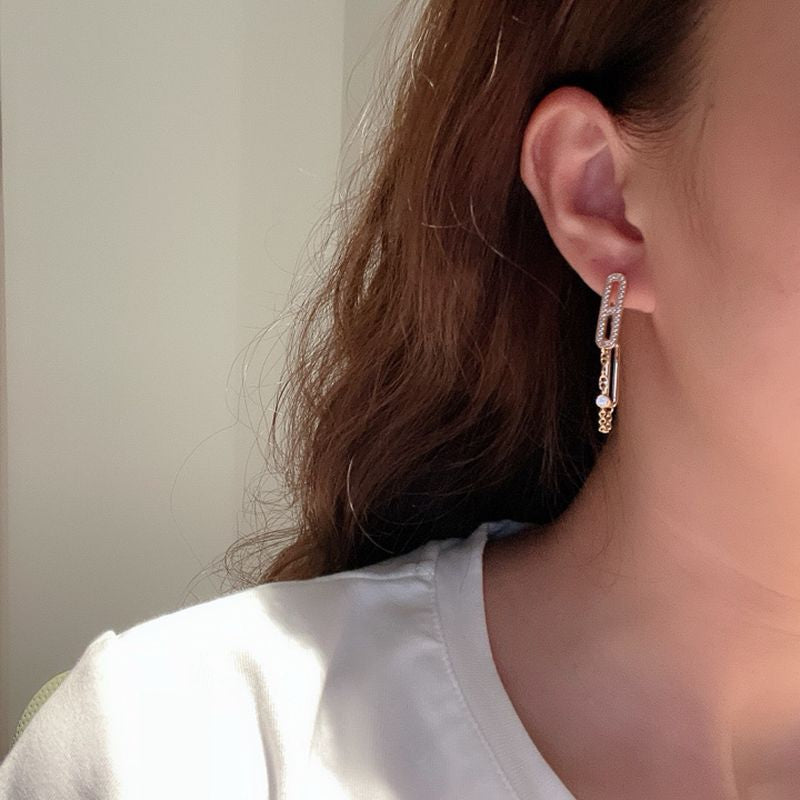 에르메스 Chaine d'ancre Chaos earrings