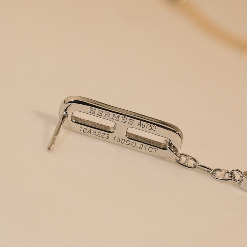 에르메스 Chaine d'ancre Chaos earrings