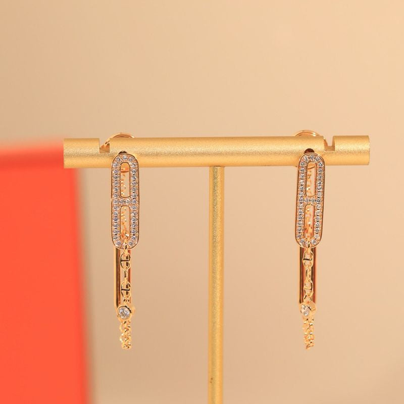 에르메스 Chaine d'ancre Chaos earrings