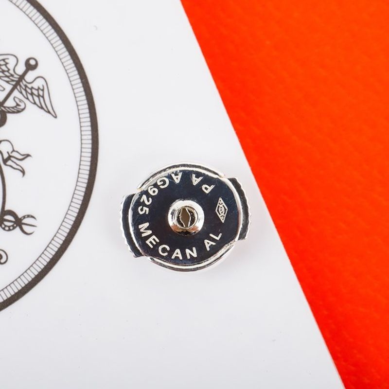 에르메스 Ex-Libris earrings