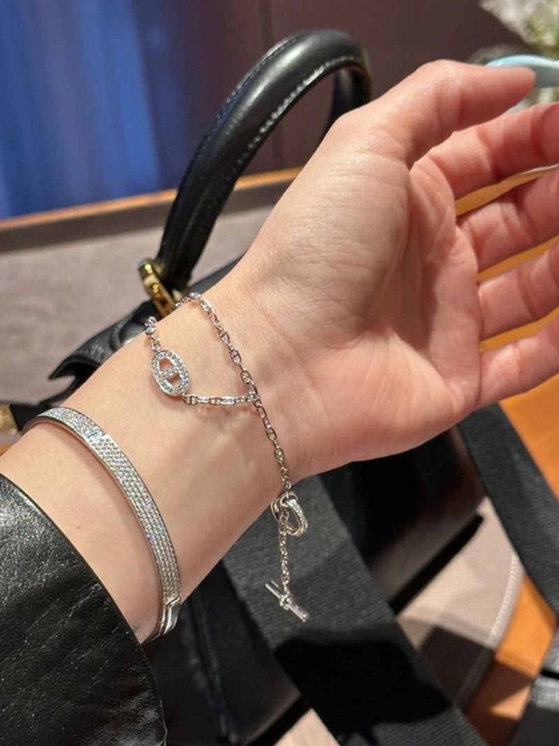 에르메스 Chaine d'ancre Chaos Fancy Bracelet