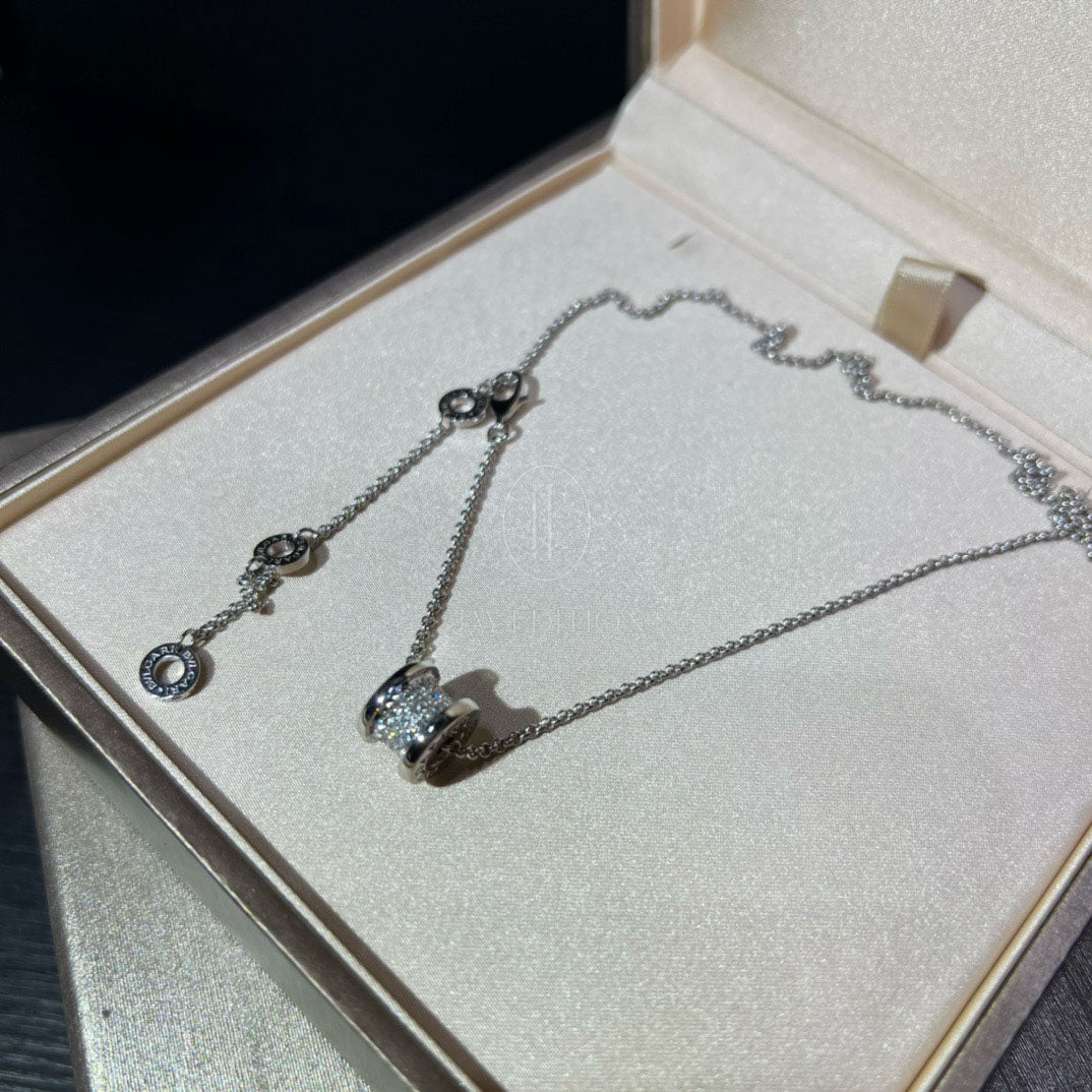 불가리 비제로원 미니 파베 네크리스 (18K)