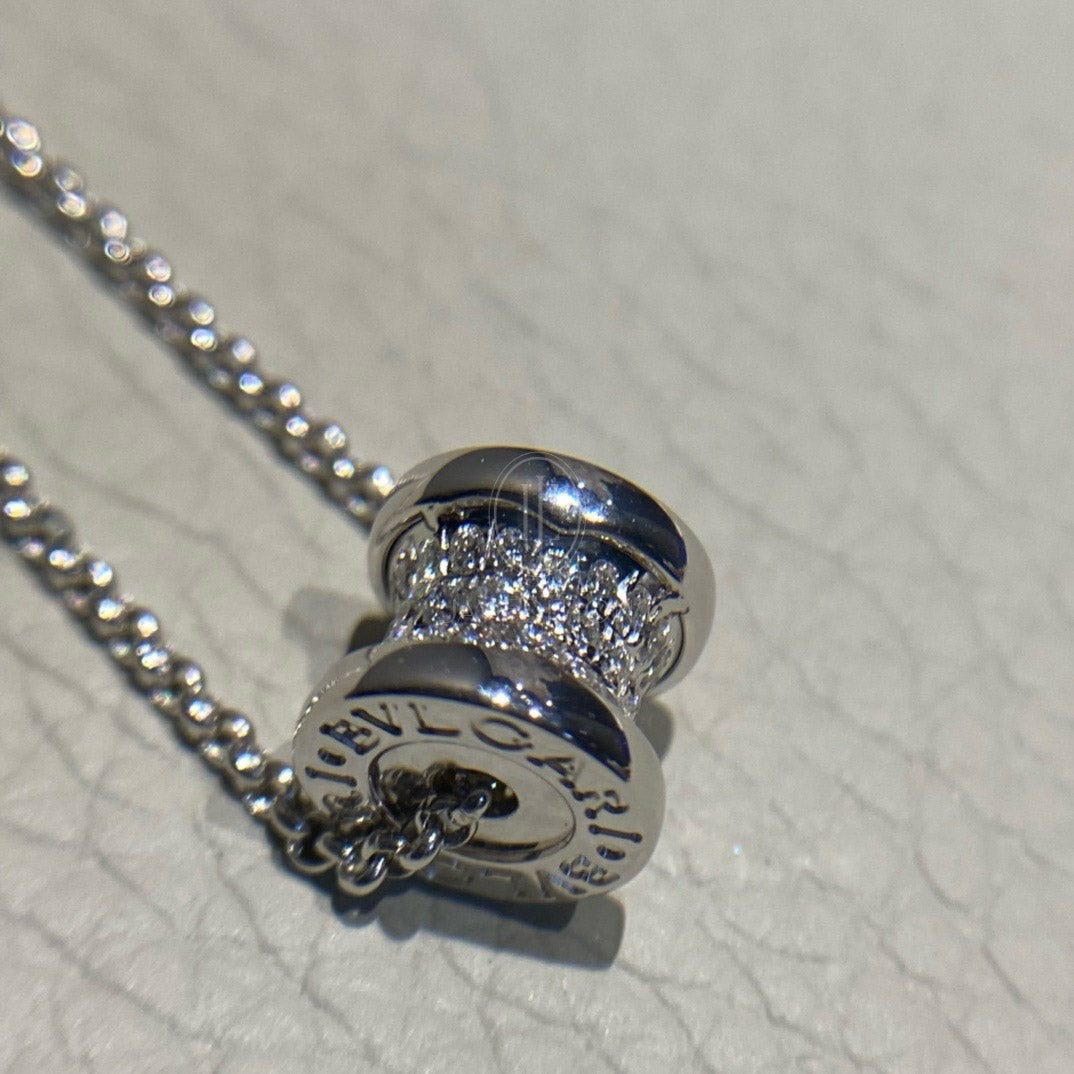 불가리 비제로원 미니 파베 네크리스 (18K)